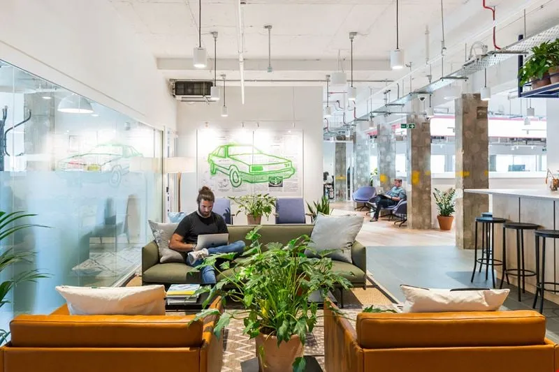 The lounge in our City of London office