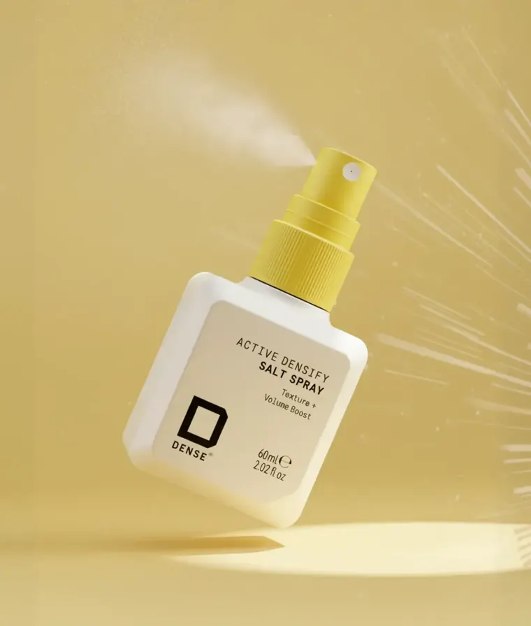 A bottle of Dense Active Density Salt Spray